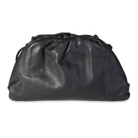 Bottega Veneta Black Calfskin Mini Pouch Bag with Silver-Tone Hardware (1 of 7)
