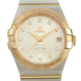 Omega OMEGA Constellation Watch 11P Diamond 123.20.35.20.52.001 Stainless Steel x K18 Pink Gold (1 of 8)