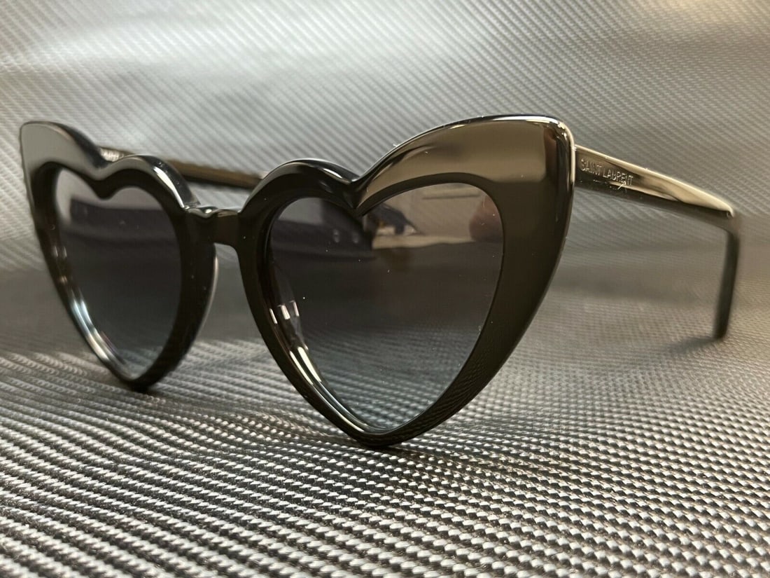 Yves Saint Laurent SL 181 Loulou Cat Eye Sunglasses Black Gray Gradient: Yves Saint Laurent SL 181 Loulou Cat Eye Sunglasses Black Gray Gradient Elevate your style with these authentic Saint Laurent SL 181 Loulou sunglasses. Featuring a chic cat-eye design, these sunglasse