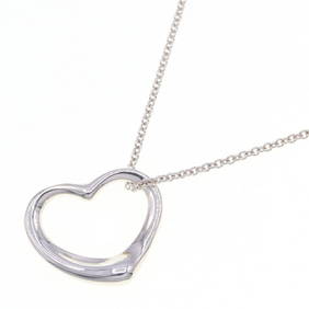 Tiffany Necklace Elsa Peretti Heart SV Sterling Silver 925 Pendant Choker Women's TIFFANY & CO (1 of 5)