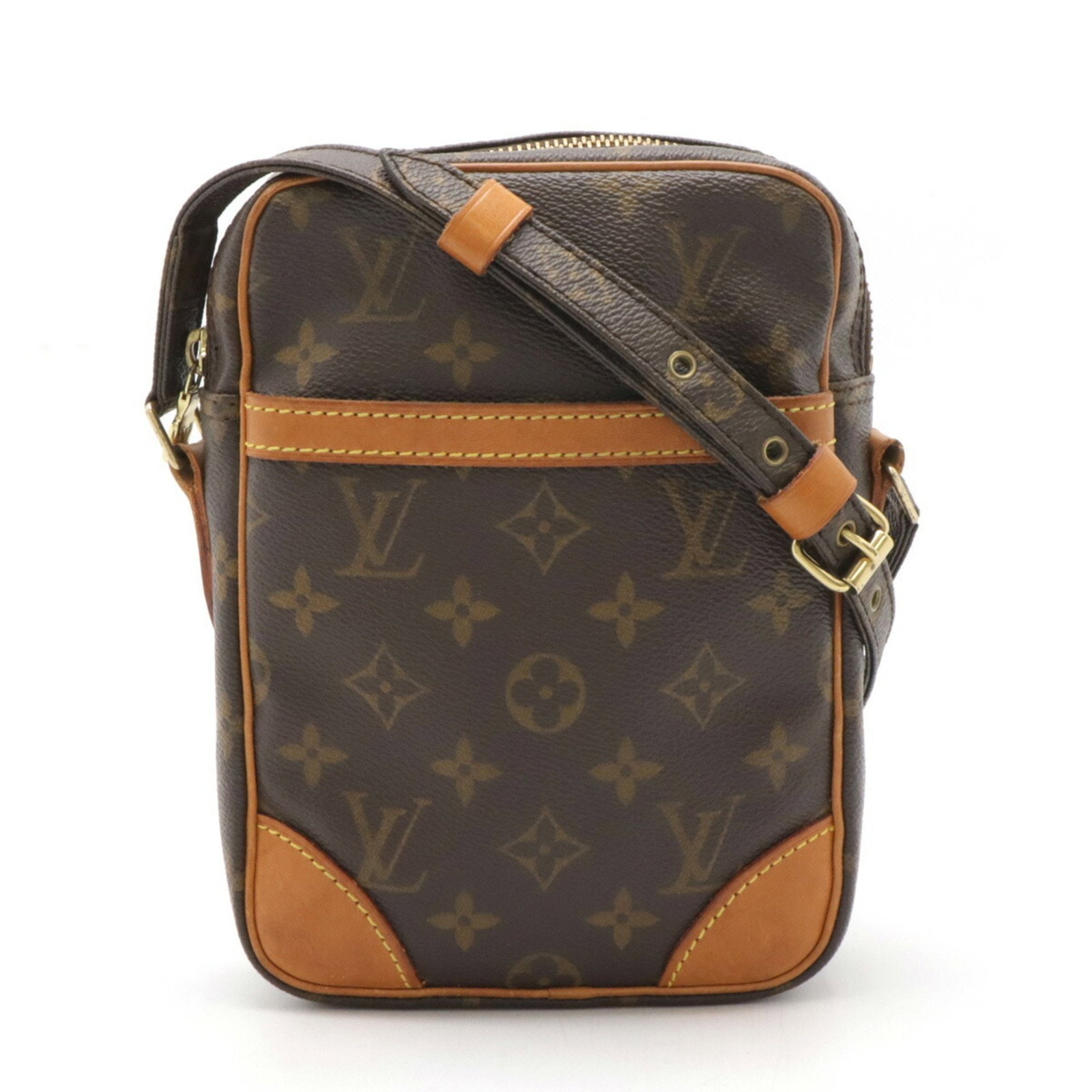 LOUIS VUITTON Louis Vuitton Monogram Danube Shoulder Bag Pochette Brown M45266: LOUIS VUITTON Louis Vuitton Monogram Danube Shoulder Bag Pochette Brown M45266 Brand: Louis Vuitton Type: Pochette, Shoulder bag Material: Monogram Color: Brown Gender: Women,Men Size (HxWxD): 21cm x 