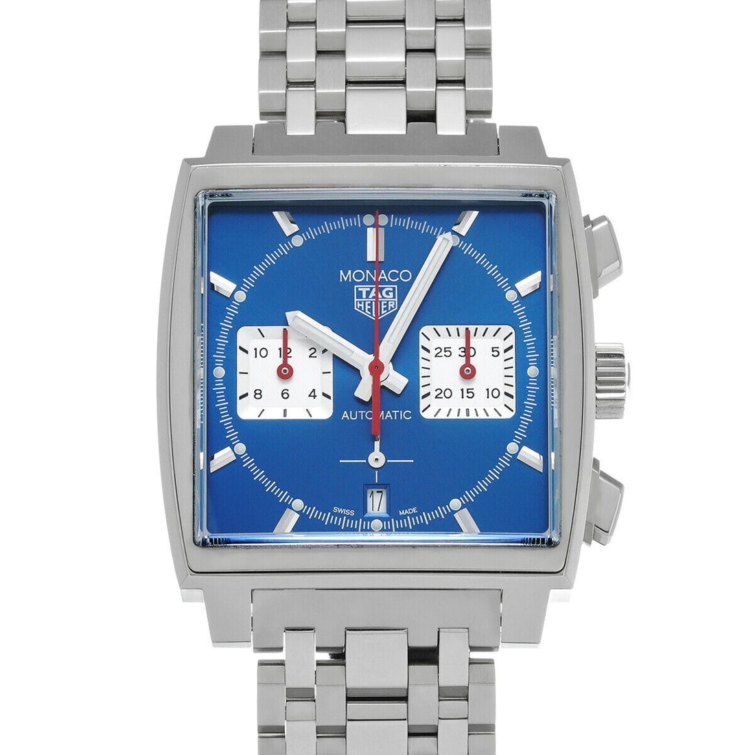 TAG HEUER Monaco Heuer 02 Chronograph CBL2111.BA0644 Men's Watch: TAG HEUER Monaco Heuer 02 Chronograph CBL2111.BA0644 Men's Watch Experience precision and style with the TAG HEUER Monaco Caliber Heuer 02 Chronograph, a sophisticated men's wristwatch that combines c