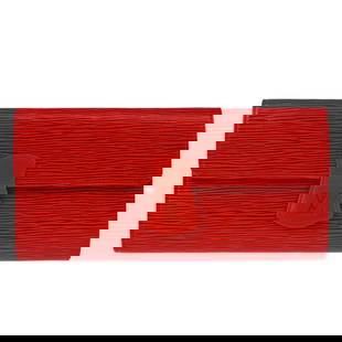 Louis Vuitton Red Epi Leather Pouch M48357 Casual Accessory: Louis Vuitton Red Epi Leather Pouch M48357 Casual Accessory Introducing the Louis Vuitton Red Epi Rouleau Schmucketui Rot Pouch, a stylish accessory perfect for casual occasions. This small pouch feat
