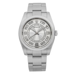 Rolex Oyster Perpetual 36mm Automatic Silver Dial Mens Watch 116000 (1 of 6)
