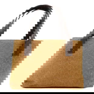 CELINE C Macadam Brown Suede Leather Mini Tote Bag Vintage: CELINE C Macadam Brown Suede Leather Mini Tote Bag Vintage Explore the elegance of this CELINE C Macadam Suede Leather Mini Tote Bag. Crafted from luxurious suede leather in a rich brown shade, this v