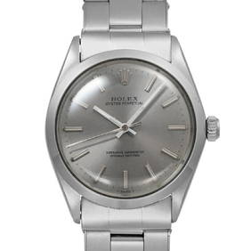 ROLEX Oyster Perpetual Men's Watch Vintage 1968 Gray Dial 34mm (1 of 7)