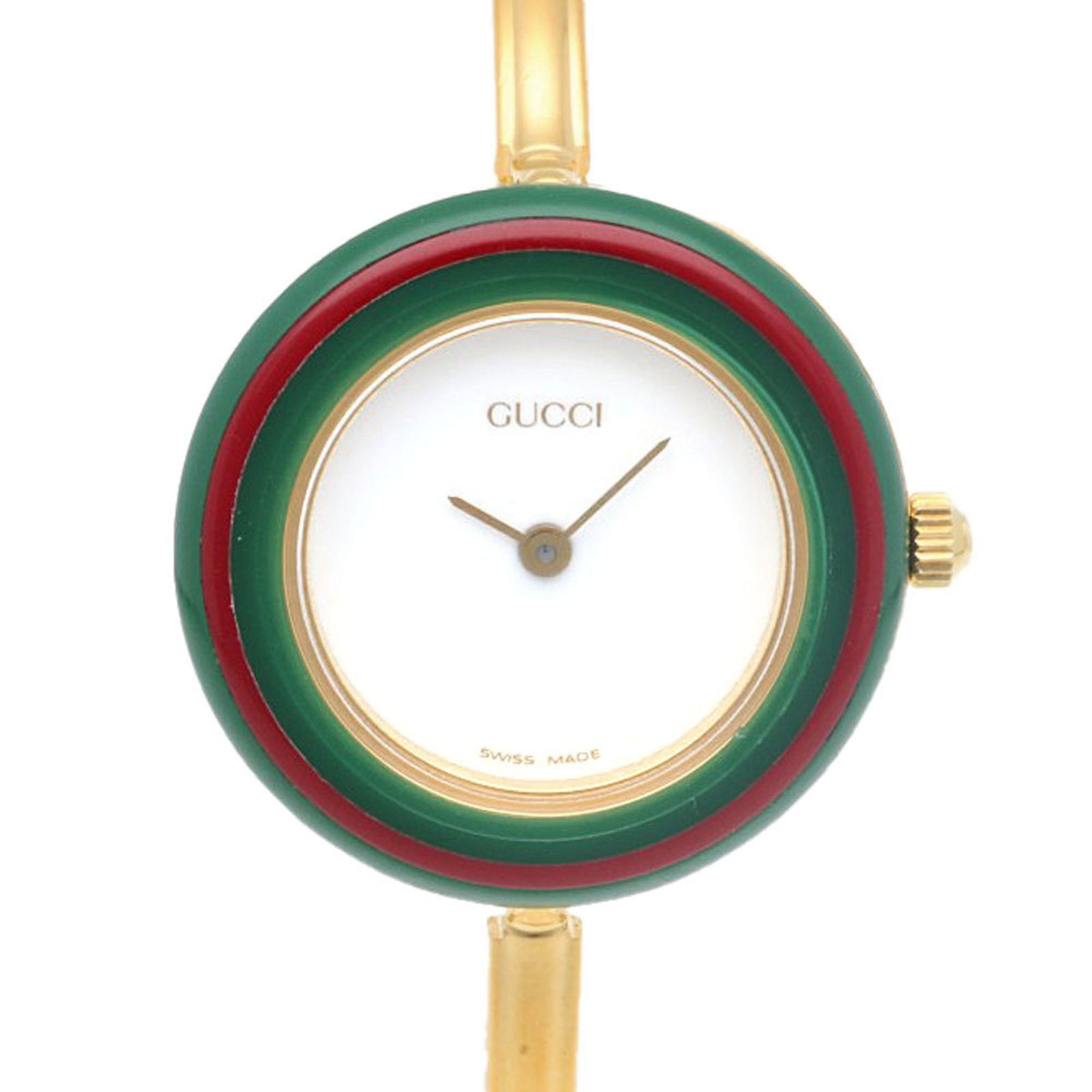 Gucci Watch GP 11/12.2 Quartz Ladies GUCCI Changeable Bezel 11 Colors: Gucci Watch GP 11/12.2 Quartz Ladies GUCCI Changeable Bezel 11 Colors Brand: Gucci Type: Wristwatch Gender: Women Display: Analog Material (Case): Gold plated Material (Band): Gold plated Color (Dial)