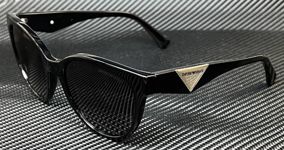 Emporio Armani EA4140 Women's Black Sunglasses 55mm: Emporio Armani EA4140 Women's Black Sunglasses 55mm Elevate your eyewear collection with these Emporio Armani EA4140 sunglasses. Featuring a sleek black frame, these stylish sunglasses are designed fo