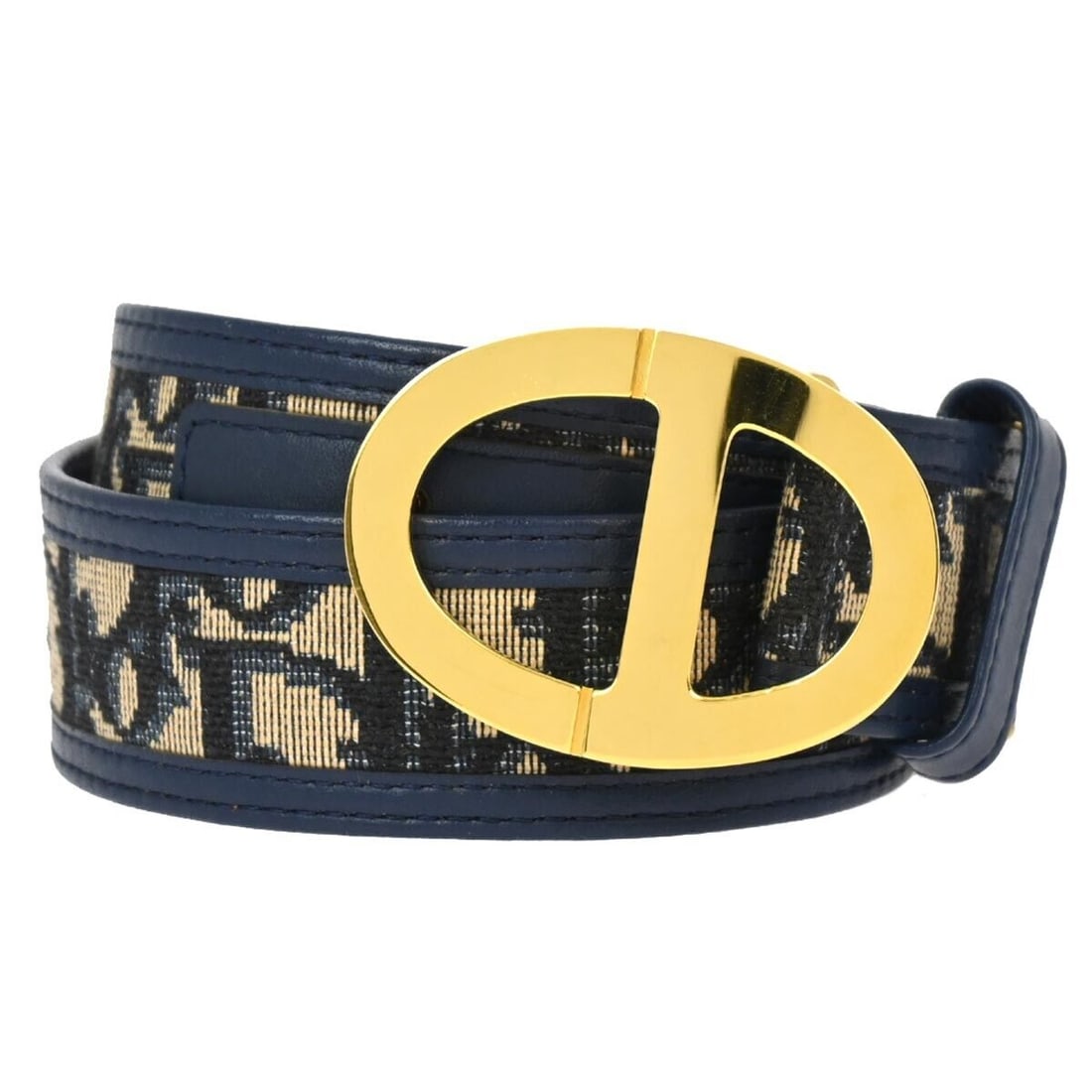 Vintage Christian Dior Trotter Belt Navy One Size Classic Fashion: Vintage Christian Dior Trotter Belt Navy One Size Classic Fashion This vintage Christian Dior Trotter Belt showcases a classic navy color, making it a versatile accessory for various outfits. Designed
