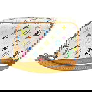 Louis Vuitton Monogram Multicolor Pouch Bag M58033 with Zip Closure: Louis Vuitton Monogram Multicolor Pouch Bag M58033 with Zip Closure Discover the elegance of the Louis Vuitton Monogram Multicolor Trousse Wapity Pouch Bag, an exquisite accessory that combines style