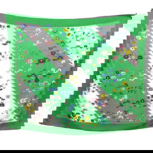 HERMES Scarf Stole Shawl Pareo Flower Large Long 100% Cotton Green Bedspread Sofa Cover Multicover: HERMES Scarf Stole Shawl Pareo Flower Large Long 100% Cotton Green Bedspread Sofa Cover Multicover aq3793 Brand: Hermes Type: Scarf Gender: Women,Men Color: Green Material: Cotton Size (LxW): 1.75m x