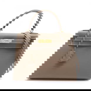 Hermes HERMES Kelly 28 Etoupe Handbag Bag Epsom Leather Women's Brown: Hermes HERMES Kelly 28 Etoupe Handbag Bag Epsom Leather Women's Brown Brand: Hermes Type: Handbag Material: Epsom leather Color: Brown, Etoupe gray Gender: Women Size (HxWxD): 21cm x 28cm x 11cm / 8.2