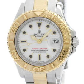 ROLEX Yacht-Master 69623 U Serial 18K Gold Steel Automatic Ladies Watch BF576538 (1 of 8)