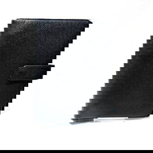 Louis Vuitton Taiga Agenda MM R20431 Small items Notebook cover Men's Women's: Louis Vuitton Taiga Agenda MM R20431 Small items Notebook cover Men's Women's Brand: Louis Vuitton Gender: Men,Women Color: Black Material: Taiga leather Leather Size (HxWxD): 18.5cm x 14cm x 3cm / 7.
