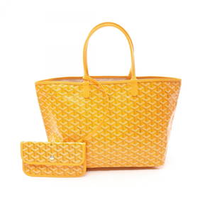 GOYARD Saint Louis PM Tote Bag, Coated Canvas, Leather, Women's, Yellow, Multicolor (1 of 6)