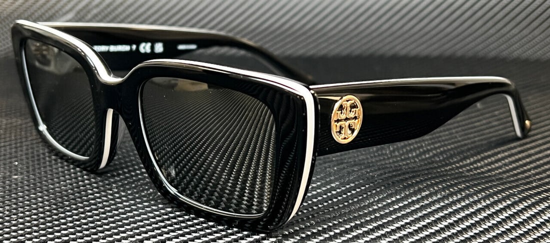 Tory Burch TY7190U Black Grey Mirror Women's Sunglasses 51mm: Tory Burch TY7190U Black Grey Mirror Women's Sunglasses 51mm Elevate your style with these chic Tory Burch TY7190U sunglasses. Featuring a sleek black frame and grey mirror lenses, these sunglasses ar