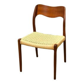 1960s Arne Hovmand Olsen Teak Dining Chair Model #71 19.5 x 20.25 x 31.5 (1 of 9)
