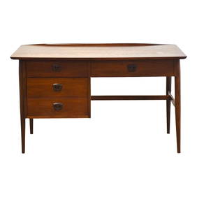 Mid Century Modern Walnut Desk with Lipped Top 48" Wide (1 of 9)
