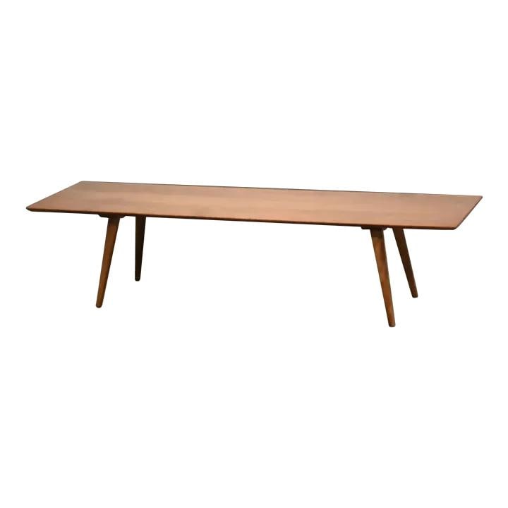 1950s Paul McCobb Coffee Table Solid Maple 60" Mid-Century Modern: 1950s Paul McCobb Coffee Table Solid Maple 60" Mid-Century Modern This exquisite 1950s coffee table, designed by Paul McCobb for Winchendon's Planner Group, showcases a timeless mid-century modern aes