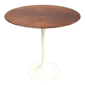 Eero Saarinen for Knoll Walnut Oval Tulip End Table 22.75" W 15.375" D 20" H (1 of 7)
