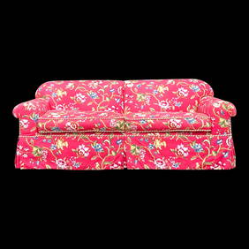 Vintage Regency Sofa Brunschwig Fils Fiesta De Flores Fabric (1 of 7)