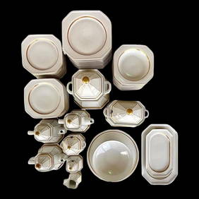 Vintage Gallo Galerie De Porcelaine Lombardi Medici 61 Piece Dinnerware Set for 12 (1 of 9)