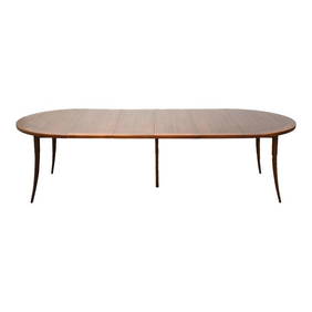 Harvey Probber Mid Century Mahogany Dining Table 109.5" Extendable (1 of 9)