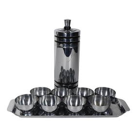 10 Piece Chase Gaiety Chrome Cocktail Set 1930s Art Deco (1 of 10)