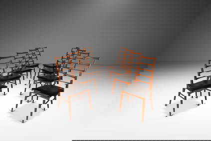 Danish Modern 'Lis' Ladderback Dining Chairs by Niels Koefoed Set of 8 Teak Walnut 1960s (1 of 10)
