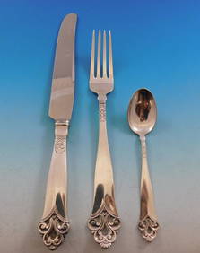 Marthinsen Lillemor 830 Silver Dessert Flatware Set 36 pcs Norway (1 of 5)