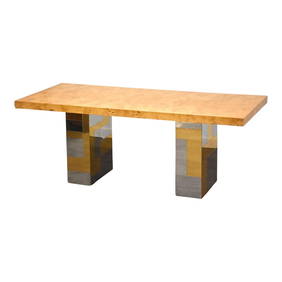 1960s Paul Evans Cityscape Burl Table 72" x 32" Mid Century Modern (1 of 9)