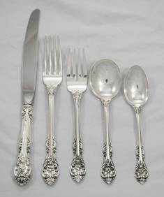Gorham King Edward Sterling Silver 5pc Dinner Set 1936 (1 of 3)