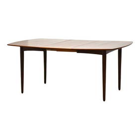 1960s Danish Modern Teak Dining Table with 18.5" Leaf (1 of 7)