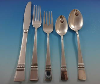 Reed & Barton Diadem Sterling Silver 35-Piece Flatware Set with Storage Chest (1 of 9)