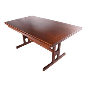 Danish Mid-Century Modern Rosewood Extension Dining Table 64 x 110.5 in. (1 of 10)