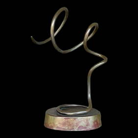 Vintage Boho Abstract Metal Sculpture (1 of 6)