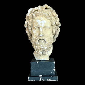 Vintage Grand Tour Plaster Bust of Bearded Man 18 Inch (1 of 10)