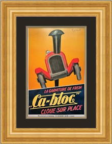 Leonetto Cappiello Ca-Bloc Art Deco Advertising Print Custom Framed 17 x 21 (1 of 2)