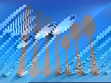 Gorham Cluny Sterling Silver Flatware Set for 8 60 Pieces with Storage Chest (1 of 10)
