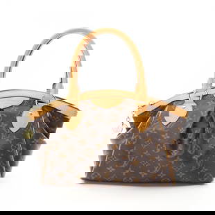 Louis Vuitton Tivoli PM Handbag Coated Canvas Leather Brown Women's Bag M40143: Louis Vuitton Tivoli PM Handbag Coated Canvas Leather Brown Women's Bag M40143 The Louis Vuitton Tivoli PM Handbag is a luxurious accessory crafted from high-quality coated canvas leather in a rich br