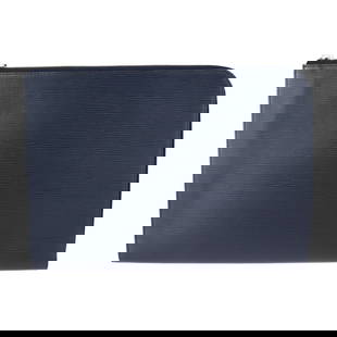Louis Vuitton Pochette Jour GM M64154 Epi Leather Navy Clutch 25.5 x 35cm: Louis Vuitton Pochette Jour GM M64154 Epi Leather Navy Clutch 25.5 x 35cm Experience the elegance of the Louis Vuitton Pochette Jour GM, crafted from premium Epi leather in a sophisticated Navy Blue h