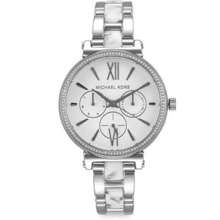 Michael Kors Sofie Multiface Quartz 36 mm White Dial Ladies Watch MK4345: Michael Kors Sofie Multiface Quartz 36 mm White Dial Ladies Watch MK4345 This Michael Kors Sofie Multiface wristwatch is a stunning blend of style and functionality designed for ladies. Featuring a 36