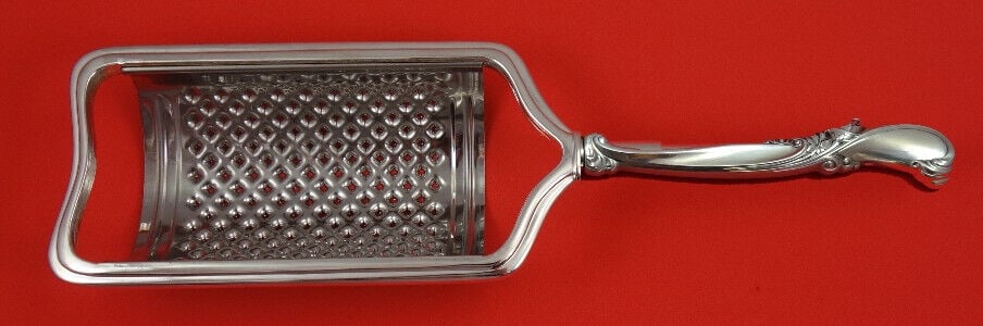 Wallace Waltz of Spring Sterling Silver Cheese Grater 8.5" Custom Made: Wallace Waltz of Spring Sterling Silver Cheese Grater 8.5" Custom Made This exquisite cheese grater features the elegant Waltz of Spring pattern by Wallace, crafted from sterling silver with a hollow