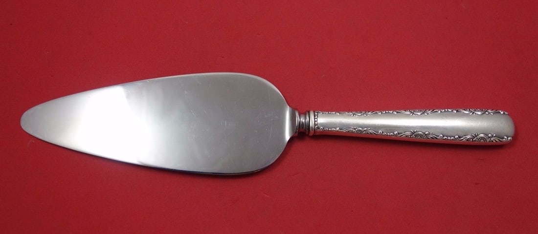 Gorham Camellia Sterling Silver Cake Server 10 Inch Hollow Handle: Gorham Camellia Sterling Silver Cake Server 10 Inch Hollow Handle Introducing the Camellia Cake Server by Gorham, a stunning addition to your serveware collection. This elegant cake server features a