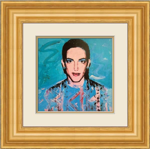 Andy Warhol Katie Jones 1973 Custom Framed Pop Art Print 17 x 18: Andy Warhol Katie Jones 1973 Custom Framed Pop Art Print 17 x 18 This stunning custom framed print features the iconic work of Andy Warhol, titled "Katie Jones". Created using lithography, this piece
