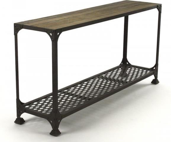 Zentique Jerzy Console Table Elm Ebony Sienna 31.5H 63W 15.5D: Zentique Jerzy Console Table Elm Ebony Sienna 31.5H 63W 15.5D Enhance your living space with the Jerzy Traditional Elm Wall Console Table, meticulously crafted from durable elm wood. Featuring a rich