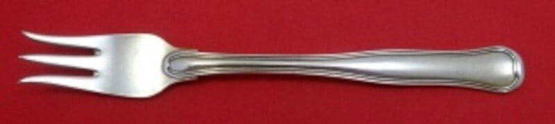 Georg Jensen Old Danish Sterling Silver Cocktail Fork 5 5/8": Georg Jensen Old Danish Sterling Silver Cocktail Fork 5 5/8" Elevate your dining experience with the exquisite Old Danish cocktail fork by Georg Jensen. Crafted from high-quality sterling silver, this