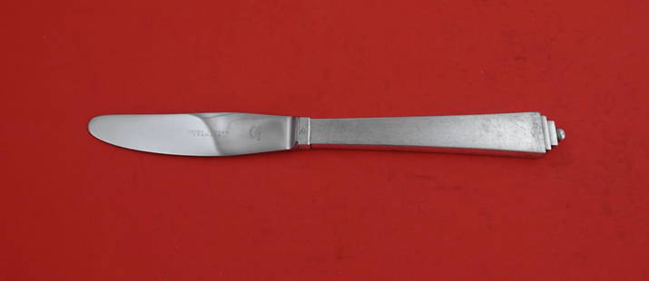 Georg Jensen Pyramid Sterling Silver Dinner Knife 8 7/8 Long Handle: Georg Jensen Pyramid Sterling Silver Dinner Knife 8 7/8 Long Handle Brand: Georg Jensen. Pattern: Pyramid. Composition: Sterling Silver. Type: Knife. Age: Post-1940. Maker: Georg Jensen. Pyramid by ge