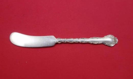 Birks Pompadour Sterling Silver Butter Spreader 6 1/4 Inch Flat Handle: Birks Pompadour Sterling Silver Butter Spreader 6 1/4 Inch Flat Handle This exquisite butter spreader features the elegant Pompadour pattern by Birks, crafted from high-quality sterling silver. With
