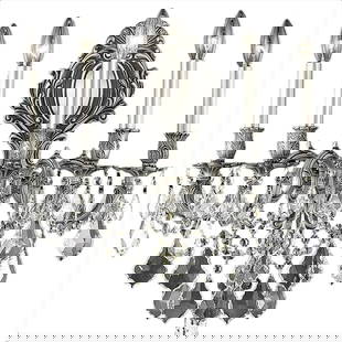 Elegant Lighting Rococo Wall Sconce 24H 21W 11D 5-Light Royal-Cut Crystal: Elegant Lighting Rococo Wall Sconce 24H 21W 11D 5-Light Royal-Cut Crystal Illuminate your space with this opulent wall sconce, featuring stunning crystal accents that embody the elegance of Rococo